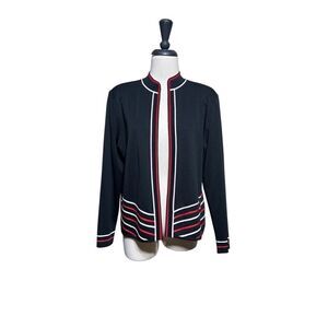 Ming Wang Santana Knit Long Sleeve Cardigan Size Large